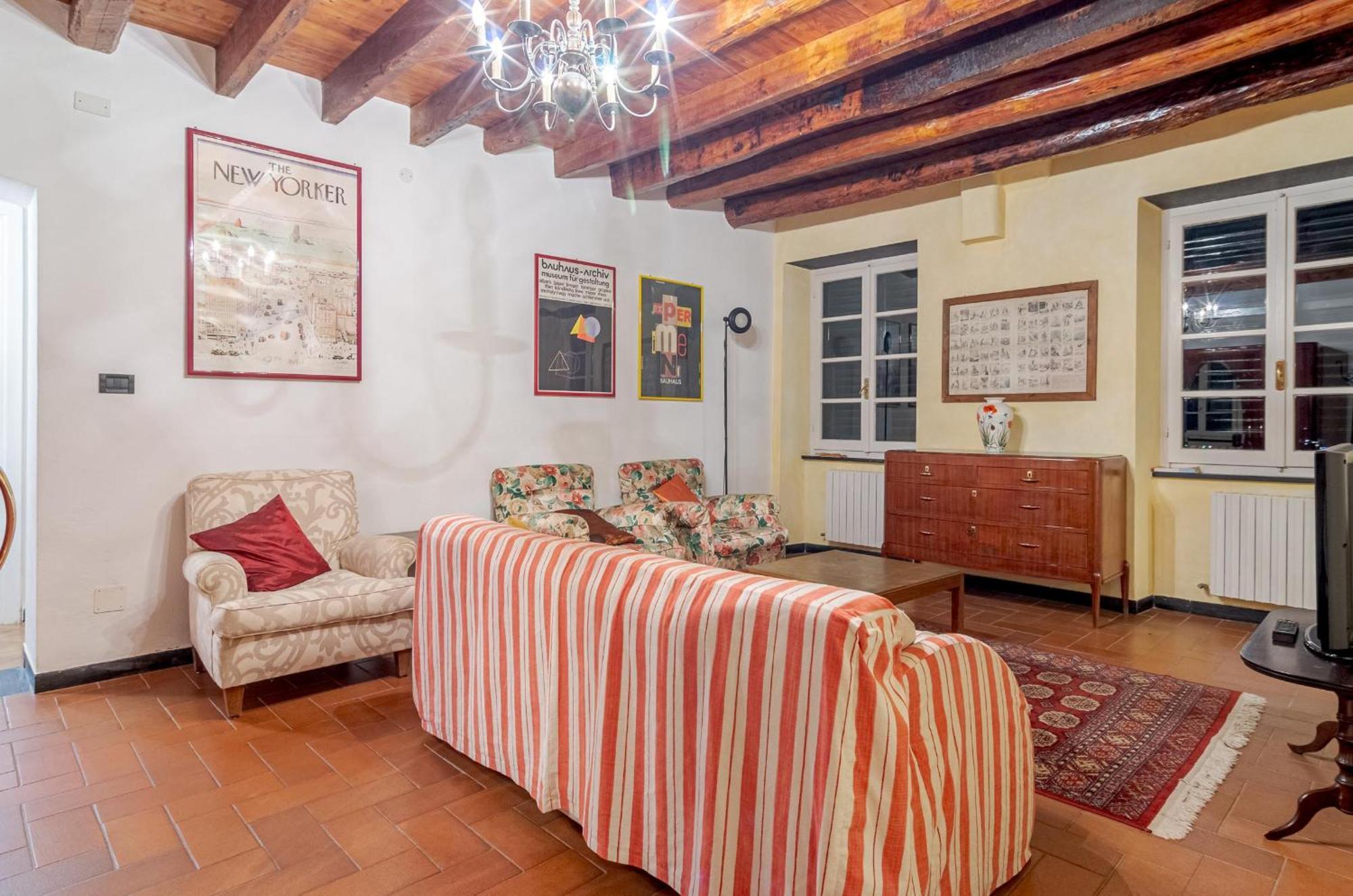Recco Apartment With View And Pool Luaran gambar